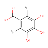 Chemical structure of trihydroxy(²H₂)benzoic acid - CSSB00015273201
