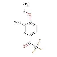 Chemical structure of 1-(4-ethoxy-3-methylphenyl)-2,2,2-trifluoroethan-1-one - CSSB00010142242