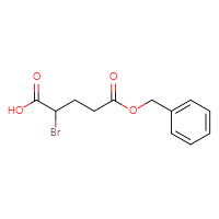 Chemical structure of 5-(benzyloxy)-2-bromo-5-oxopentanoic acid - CSSB00102704879