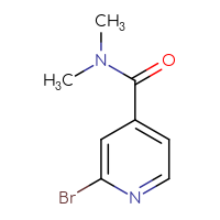 Chemical structure of 2-bromo-N,N-dimethylpyridine-4-carboxamide - CSSB00012340465