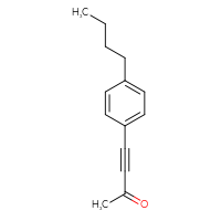 Chemical structure of 4-(4-butylphenyl)but-3-yn-2-one - CSSB03553276159