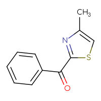 Chemical structure of 2-benzoyl-4-methyl-1,3-thiazole - CSSB00011385075