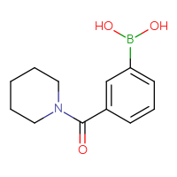 Chemical structure of [3-(piperidine-1-carbonyl)phenyl]boronic acid - CSSB00000049351