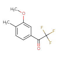 Chemical structure of 2,2,2-trifluoro-1-(3-methoxy-4-methylphenyl)ethan-1-one - CSSB00103111341