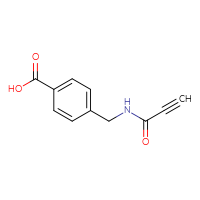 Chemical structure of 4-[(prop-2-ynamido)methyl]benzoic acid - CSSB00011222675
