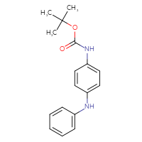 Chemical structure of tert-butyl N-[4-(phenylamino)phenyl]carbamate - CSSB00020584204