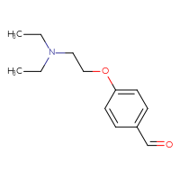 Chemical structure of 4-[2-(diethylamino)ethoxy]benzaldehyde - CSSB00011220506
