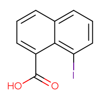 Chemical structure of 8-iodonaphthalene-1-carboxylic acid - CSSB00000040841