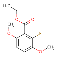 Chemical structure of ethyl 2-fluoro-3,6-dimethoxybenzoate - CSSB00010113978