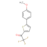 Chemical structure of 2,2,2-trifluoro-1-[5-(4-methoxyphenyl)thiophen-2-yl]ethan-1-one - CSSB12574174564