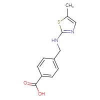 Chemical structure of 4-{[(5-methyl-1,3-thiazol-2-yl)amino]methyl}benzoic acid - CSSB00126174431