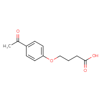 Chemical structure of 4-(4-acetylphenoxy)butanoic acid - CSSB00000182805