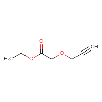 Chemical structure of ethyl 2-(prop-2-yn-1-yloxy)acetate - CSSB00116289505