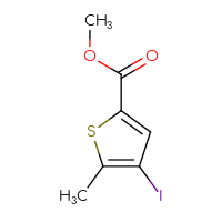 Chemical structure of methyl 4-iodo-5-methylthiophene-2-carboxylate - CSSB00010381488