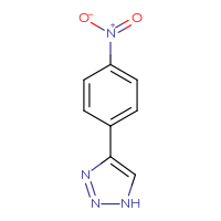 Chemical structure of 4-(4-nitrophenyl)-1H-1,2,3-triazole - CSSB00010879534