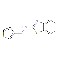 Chemical structure of N-[(thiophen-3-yl)methyl]-1,3-benzothiazol-2-amine - CSSB00005472744