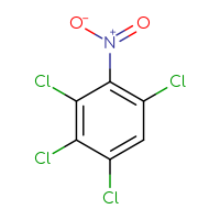 Chemical structure of 1,2,3,5-tetrachloro-4-nitrobenzene - CSSB00015724395