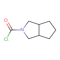 Chemical structure of octahydrocyclopenta[c]pyrrole-2-carbonyl chloride - CSSB00013034478