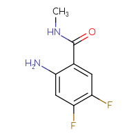 Chemical structure of 2-amino-4,5-difluoro-N-methylbenzamide - CSSB00011586466