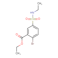 Chemical structure of ethyl 2-bromo-5-(ethylsulfamoyl)benzoate - CSSB00000518844