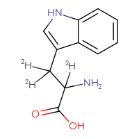 Chemical structure of 2-amino-3-(1H-indol-3-yl)(²H₃)propanoic acid - CSSB00015299882