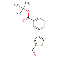 Chemical structure of tert-butyl 3-(5-formylthiophen-3-yl)benzoate - CSSB00102677357