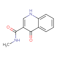 Chemical structure of N-methyl-4-oxo-1,4-dihydroquinoline-3-carboxamide - CSSB00011408768