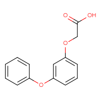Chemical structure of 2-(3-phenoxyphenoxy)acetic acid - CSSB00000403495
