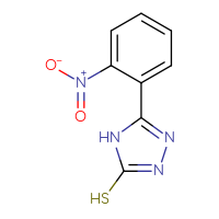 Chemical structure of 5-(2-nitrophenyl)-4H-1,2,4-triazole-3-thiol - CSSB00011269594