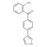 Chemical structure of 2-[4-(1H-pyrrol-3-yl)benzoyl]aniline - CSSB14119191184