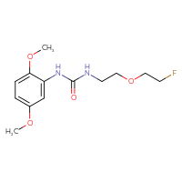 Chemical structure of 1-(2,5-dimethoxyphenyl)-3-[2-(2-fluoroethoxy)ethyl]urea - CSSB02033287873