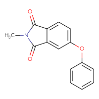 Chemical structure of 2-methyl-5-phenoxy-2,3-dihydro-1H-isoindole-1,3-dione - CSSB14823761547