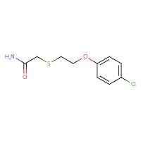 Chemical structure of 2-{[2-(4-chlorophenoxy)ethyl]sulfanyl}acetamide - CSSB00000004506