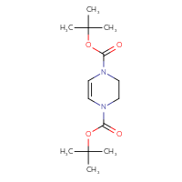 Chemical structure of 1,4-di-tert-butyl 1,2,3,4-tetrahydropyrazine-1,4-dicarboxylate - CSSB00134615325