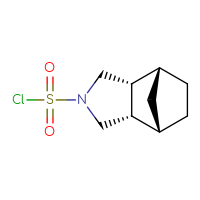 Chemical structure of (1R,2R,6S,7S)-4-azatricyclo[5.2.1.0²,⁶]decane-4-sulfonyl chloride - CSSB03439736926