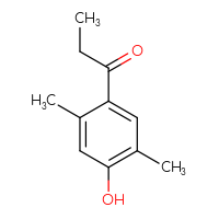 Chemical structure of 1-(4-hydroxy-2,5-dimethylphenyl)propan-1-one - CSSB00012881052