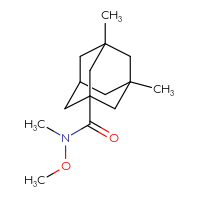 Chemical structure of N-methoxy-N,3,5-trimethyladamantane-1-carboxamide - CSSB00000482100