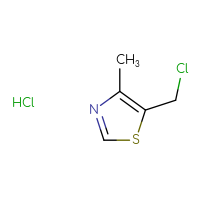 Chemical structure of 5-(chloromethyl)-4-methyl-1,3-thiazole hydrochloride - CSSB00000733448