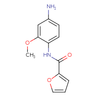 Chemical structure of N-(4-amino-2-methoxyphenyl)furan-2-carboxamide - CSSB00000389837