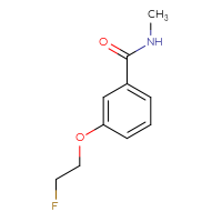 Chemical structure of 3-(2-fluoroethoxy)-N-methylbenzamide - CSSB01436762426