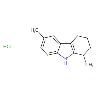 Chemical structure of 6-methyl-2,3,4,9-tetrahydro-1H-carbazol-1-amine hydrochloride - CSSB00000719288