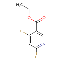 Chemical structure of ethyl 4,6-difluoropyridine-3-carboxylate - CSSB00010988486