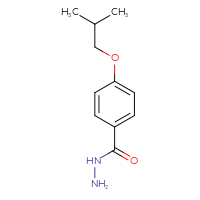 Chemical structure of 4-(2-methylpropoxy)benzohydrazide - CSSB00000182911