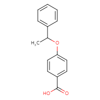 Chemical structure of 4-(1-phenylethoxy)benzoic acid - CSSB00000655123