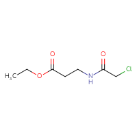 Chemical structure of ethyl 3-(2-chloroacetamido)propanoate - CSSB00011583408