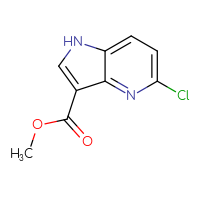 Chemical structure of methyl 5-chloro-1H-pyrrolo[3,2-b]pyridine-3-carboxylate - CSSB00010295706