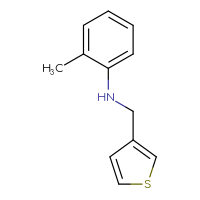 Chemical structure of 2-methyl-N-[(thiophen-3-yl)methyl]aniline - CSSB00011232015