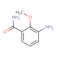 Chemical structure of 3-amino-2-methoxybenzamide - CSSB00000699715