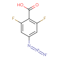 Chemical structure of 4-azido-2,6-difluorobenzoic acid - CSSB00015367325