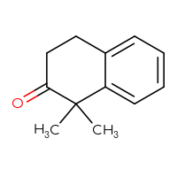 Chemical structure of 1,1-dimethyl-1,2,3,4-tetrahydronaphthalen-2-one - CSSB00009873184